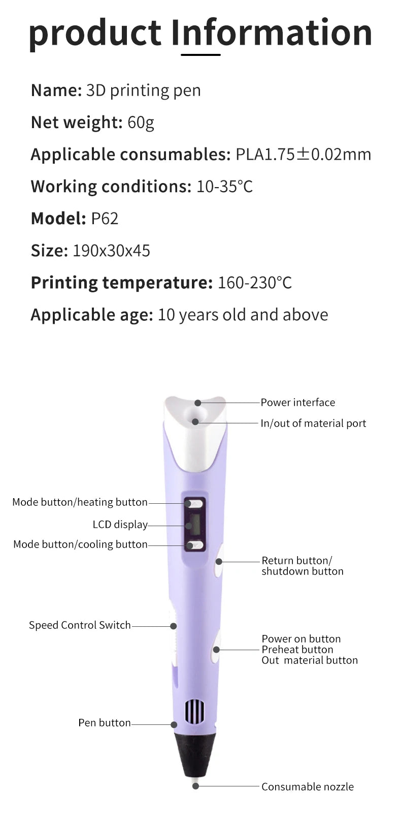 Stylo 3D éducatif pour enfant - Créativité et imagination sans limite