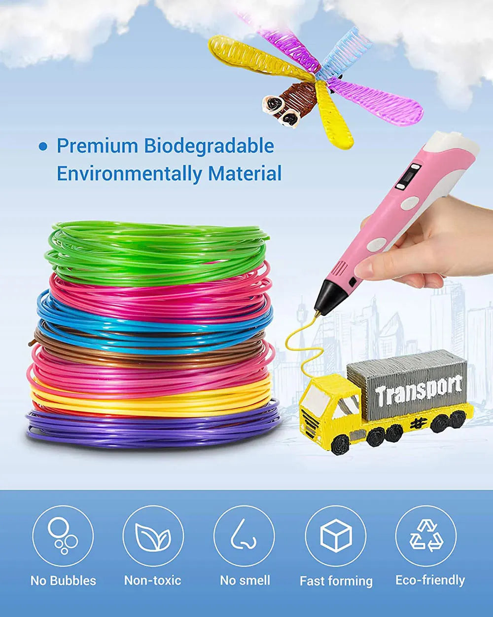 Recharge filament pour stylos 3D